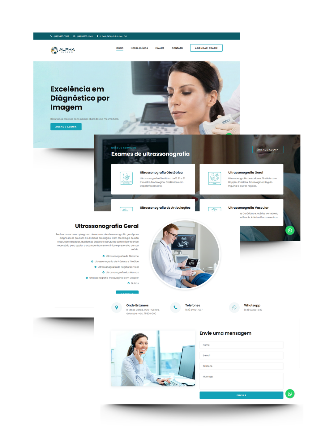 Criação de site para clínica