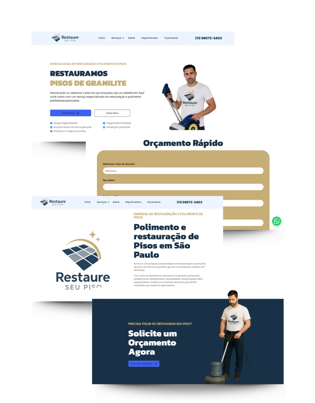 Criação de site para empresa de serviços