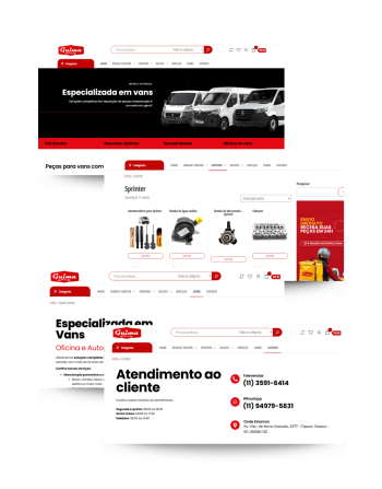 Porffolio de marketing digital - ciração de sites para auto peças